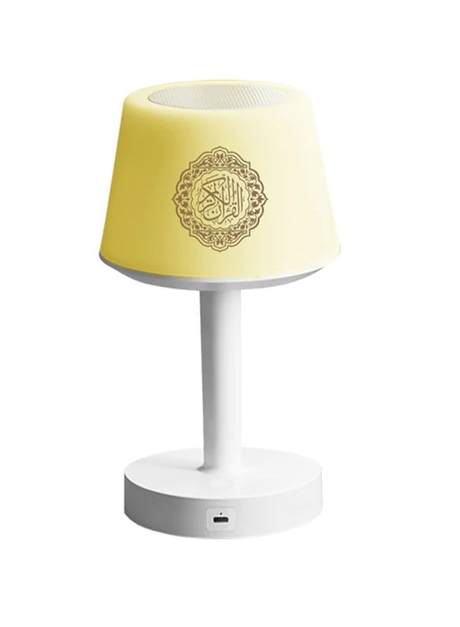 تلواح Desk Lamp Qur’an Speaker Bluetooth with Touch LED Light, 7 Color Night Table Lamp, 8GB Memory, 16 Qur’an Reciters & 16 Translations, USB Rechargeable - Image 1